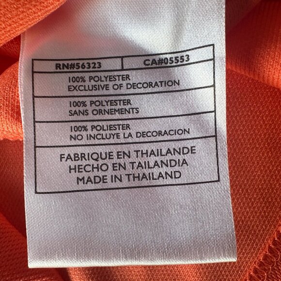 NWD Nike Golf Fit Dry Orange Polo Shirt Top Womens Small - Picture 9 of 10